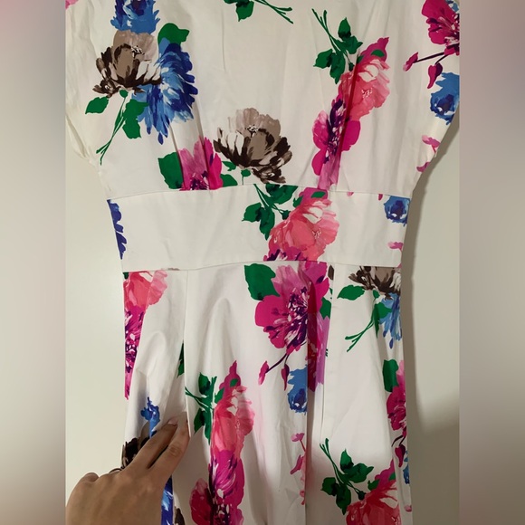 Kate Spade New York Jess in Full Bloom Floral Dress Swing Party Size 12 Flowers - Picture 8 of 12